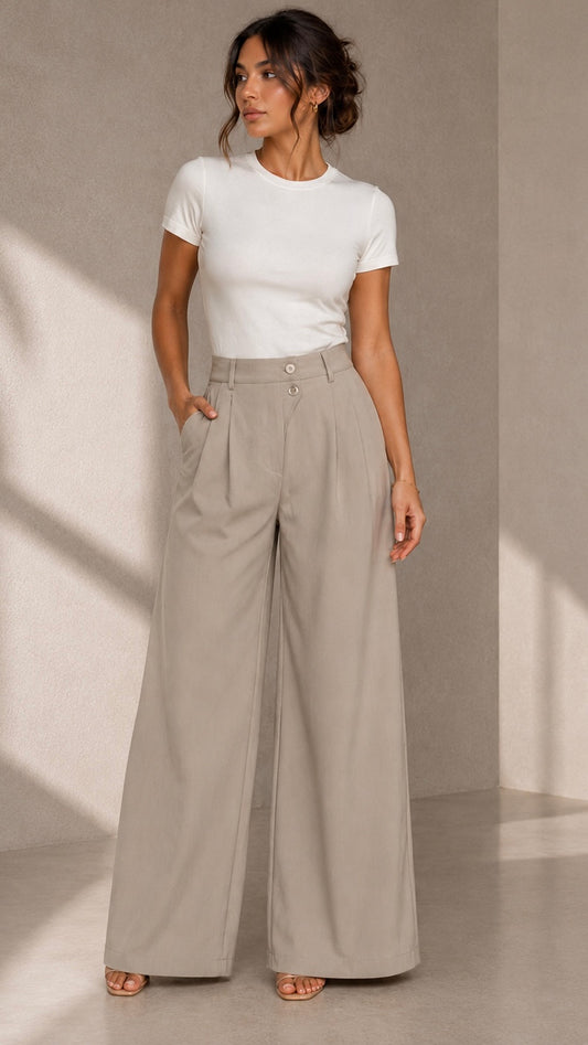 Classic Wide Leg Pants