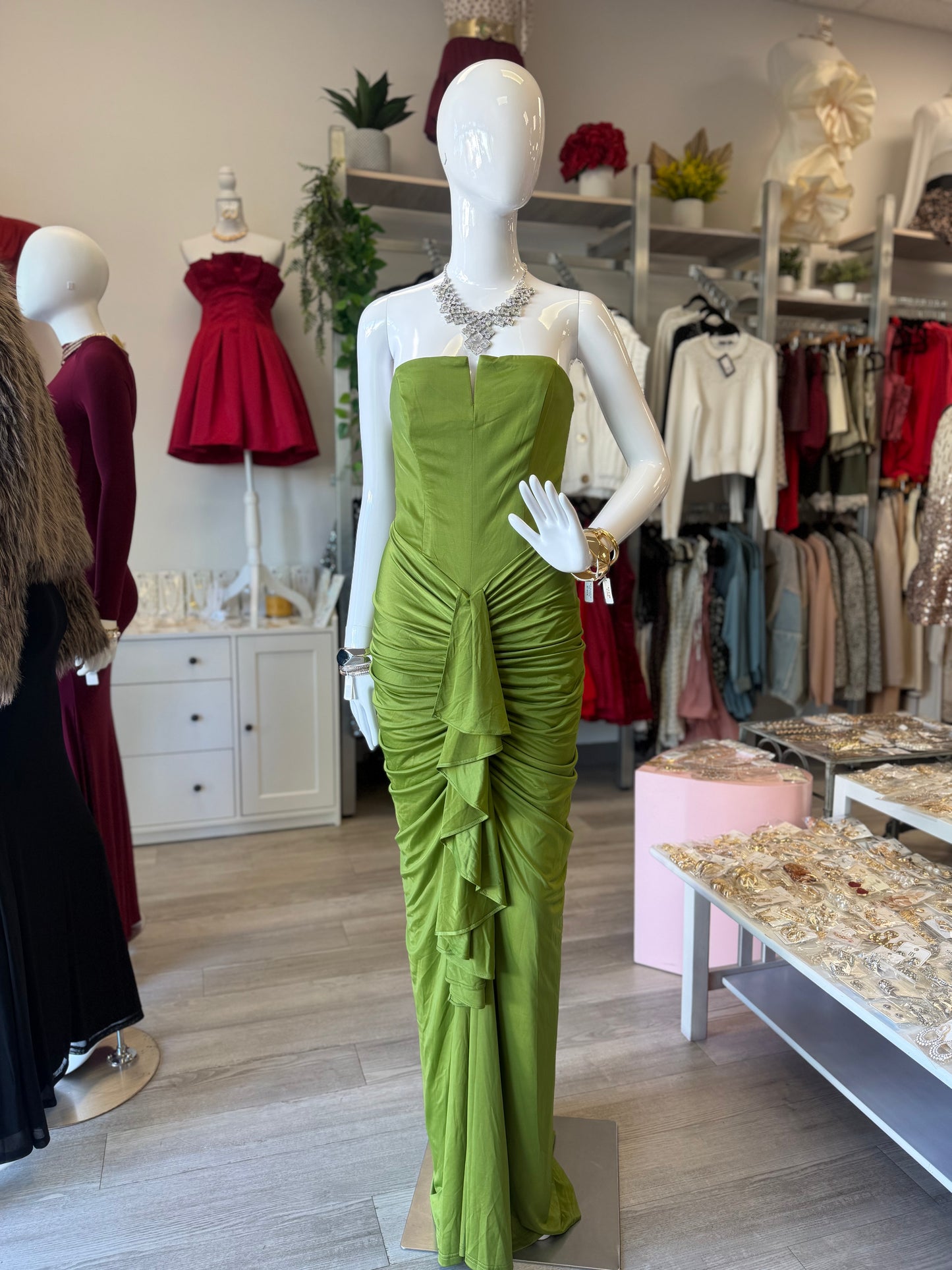 Cascade Emerald Dress