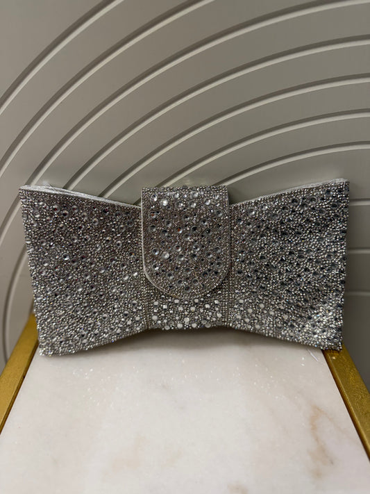 Crystal charm handbag