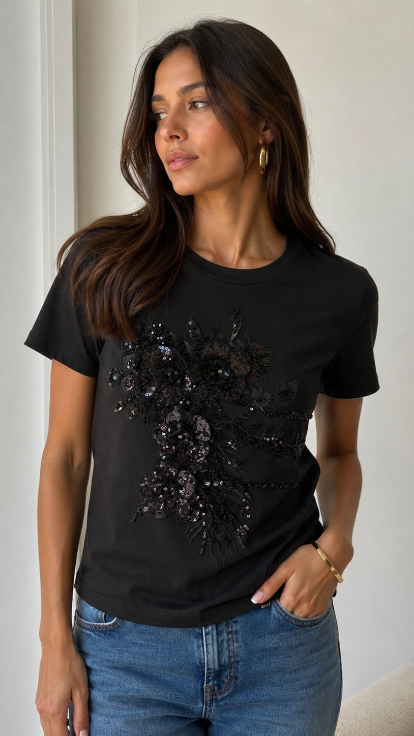 Moonlit garden tee