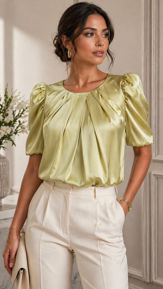 Luminous Satin Blouse