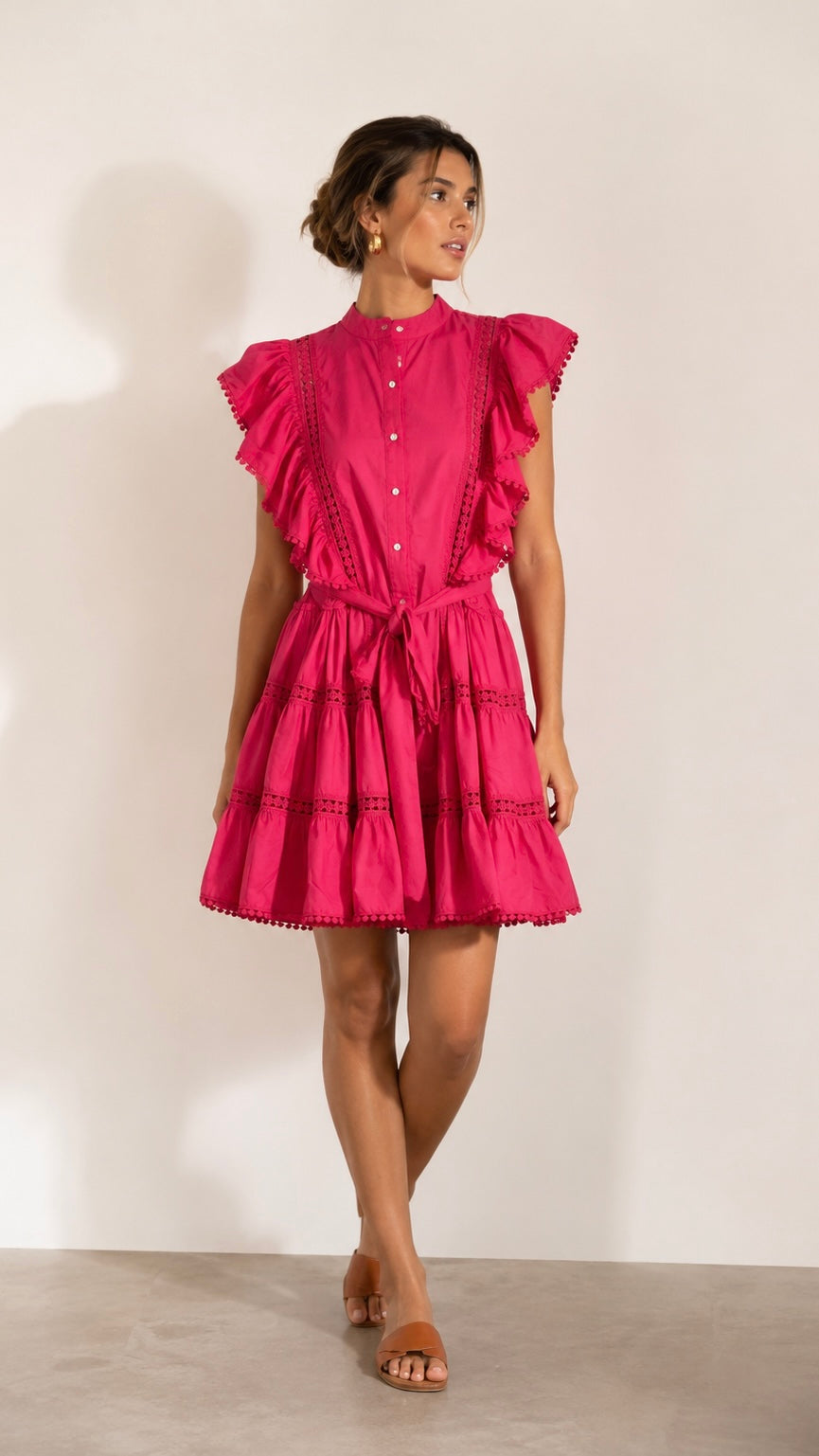 Blush Ruffle Dress