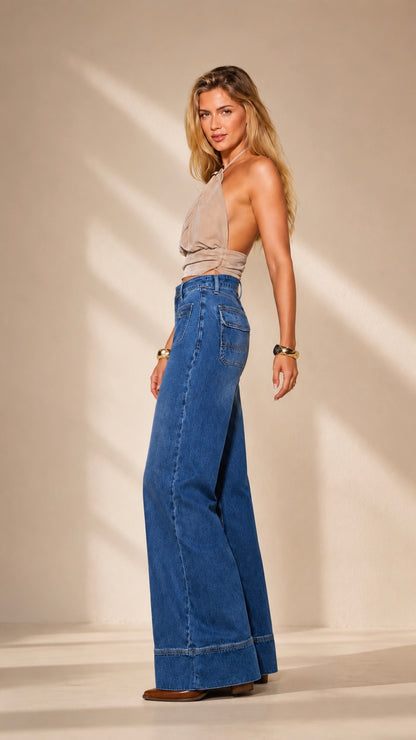 Wide Cuff Jeans