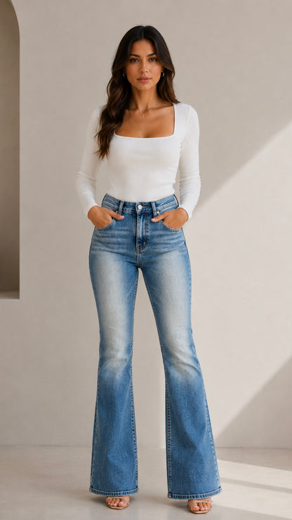 Whisper wash jean