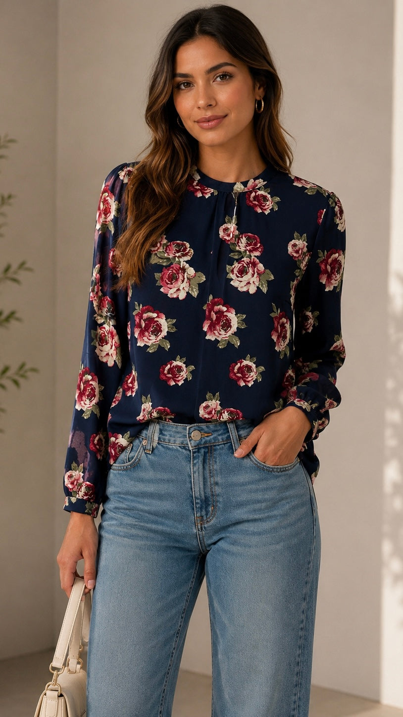 Vintage Bloom Blouse