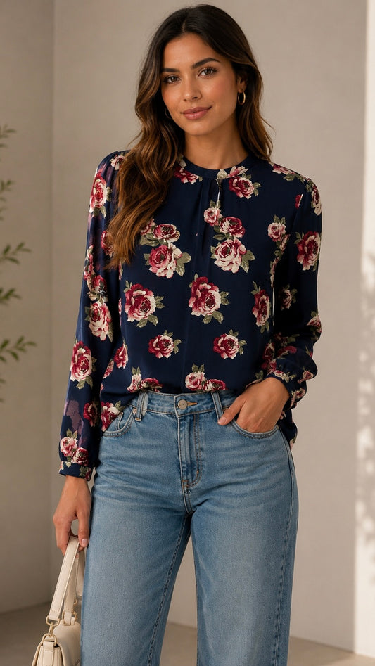 Vintage Bloom Blouse