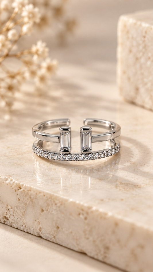 Doble Diamante Ring