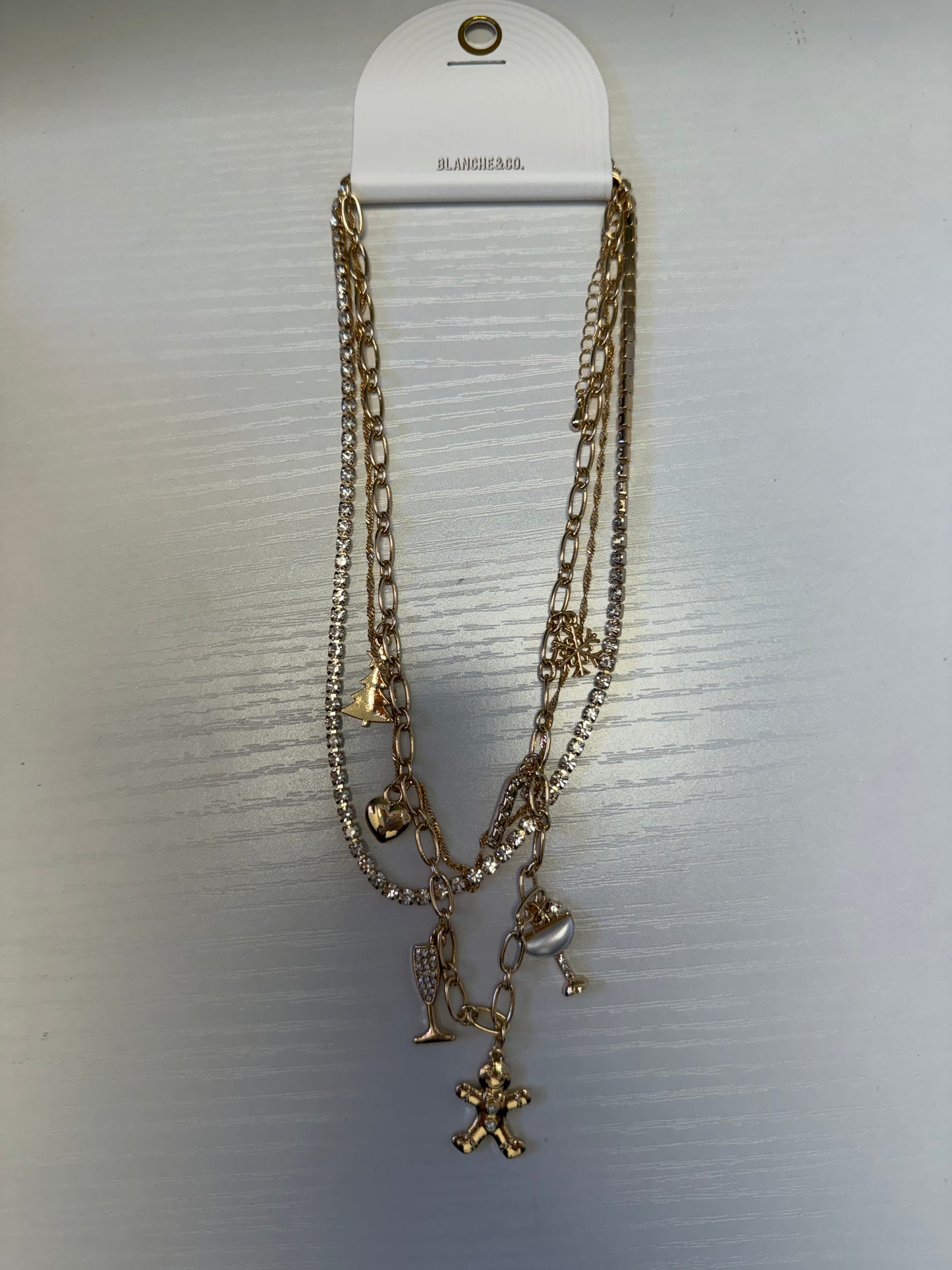 Christmas gold charms