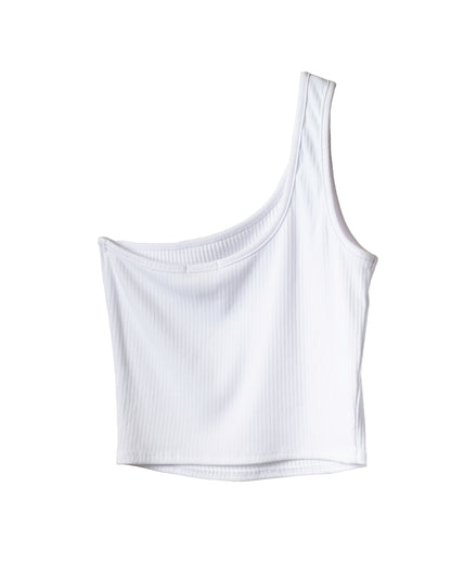One-Shoulder Crop Top